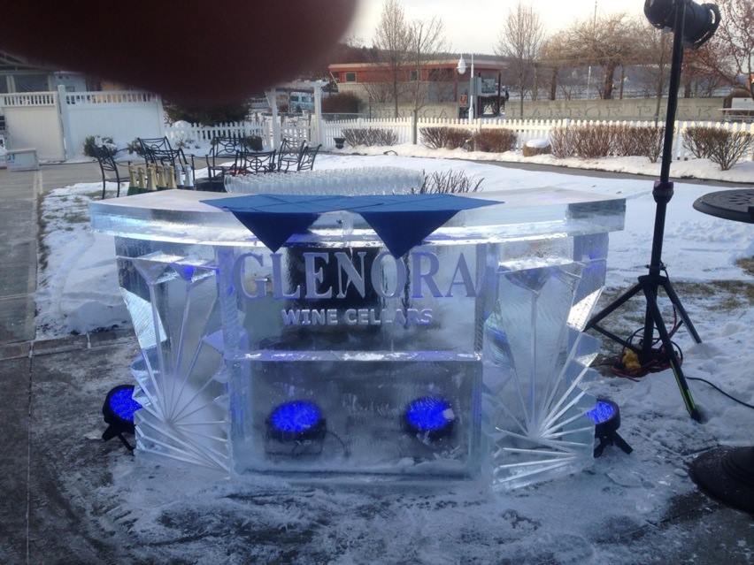 ice bar with logo for parties and special events