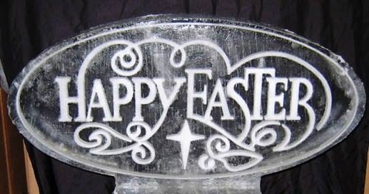 easter ice carving