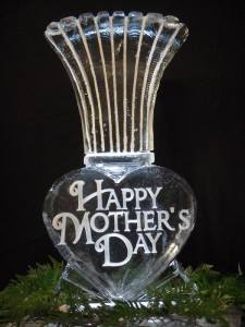 Mothers day ice sculpture